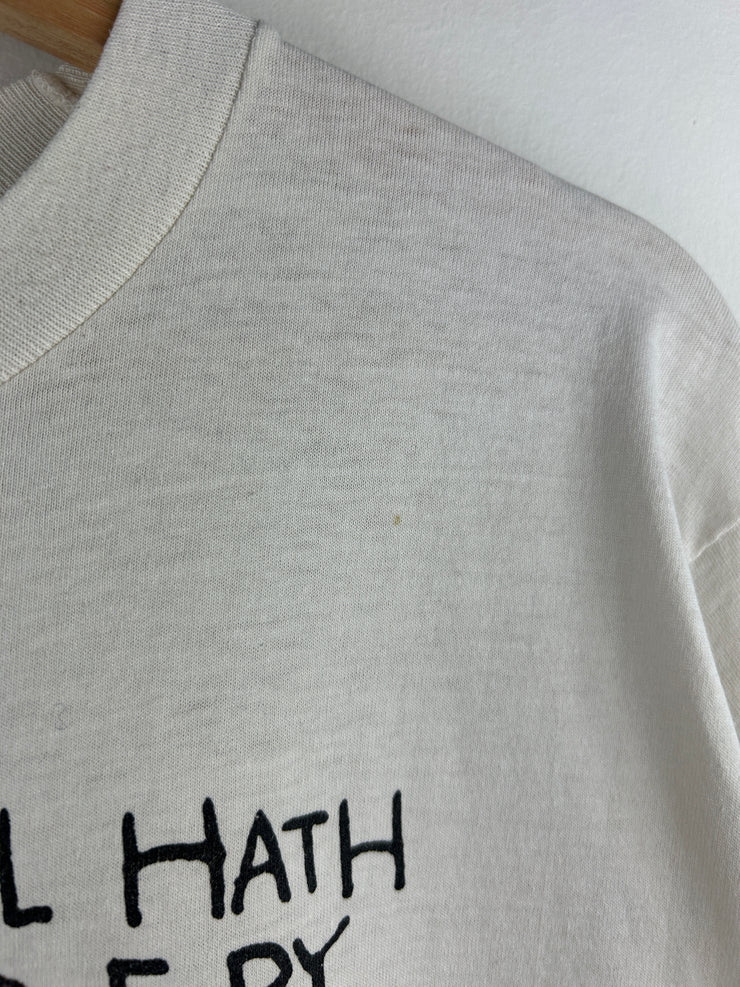 Vintage 90s Handyman Dad Tools Comedy White Tee