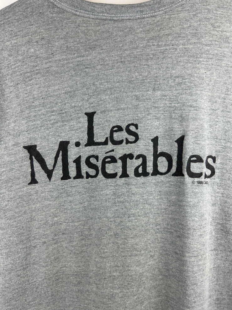 Vintage 80s Les Miserables Grey Tee