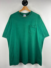 Vintage 90s Russell Athletic Green Pocket Tee