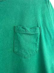 Vintage 90s Russell Athletic Green Pocket Tee