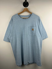 Vintage Carhartt Heather Blue Pocket Tee