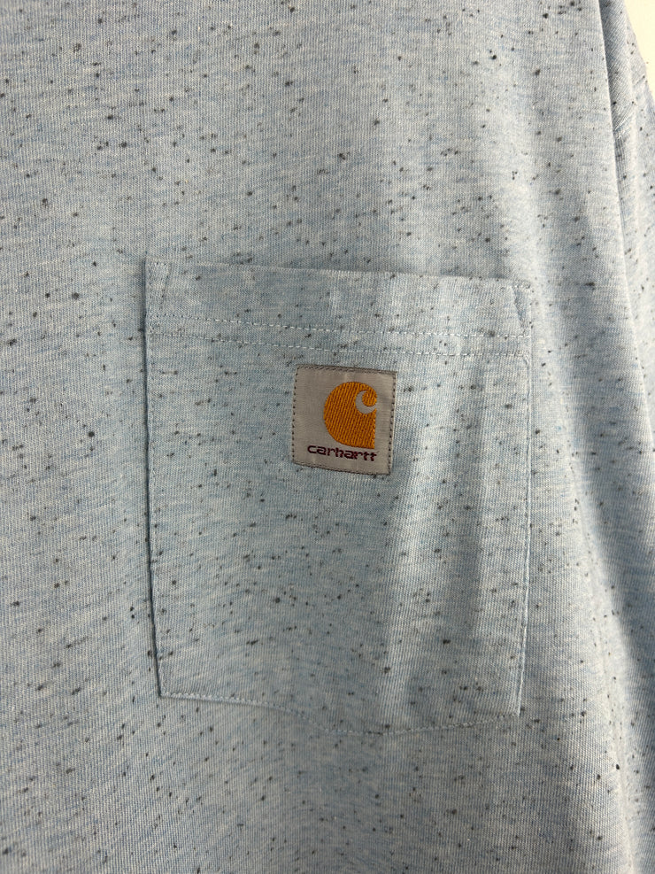 Vintage Carhartt Heather Blue Pocket Tee