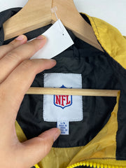 Vintage NFL Pittsburgh Steelers Quarter Zip Black Windbreaker