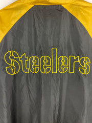 Vintage NFL Pittsburgh Steelers Quarter Zip Black Windbreaker