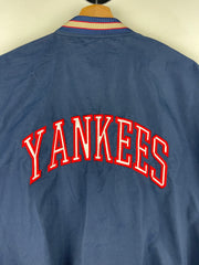 Vintage 90s MLB Reebok New York Yankees Navy & Beige Windbreaker