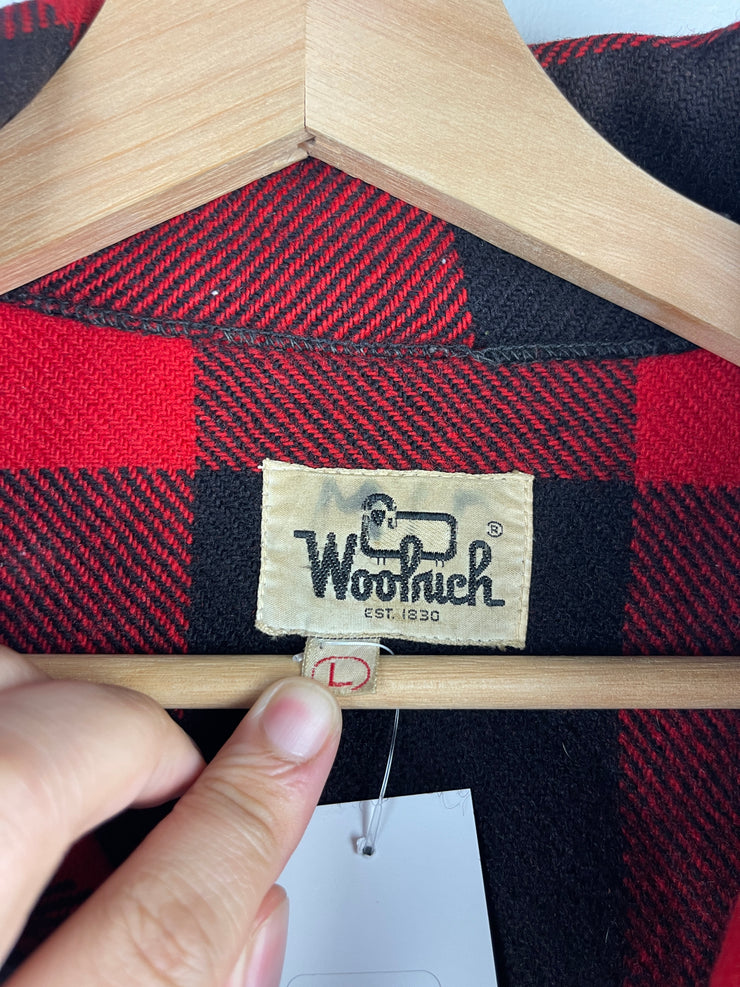 Vintage 60s Woolrich Buffalo Plaid Mackinaw Wool Hunting Jacket