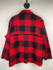 Vintage 60s Woolrich Buffalo Plaid Mackinaw Wool Hunting Jacket