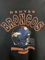 Vintage 90s NFL Bulletin Denver Broncos Navy Crewneck
