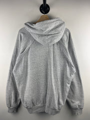 Vintage 90s Townsley Thermal Lined Blank Grey Zip Up Hoodie