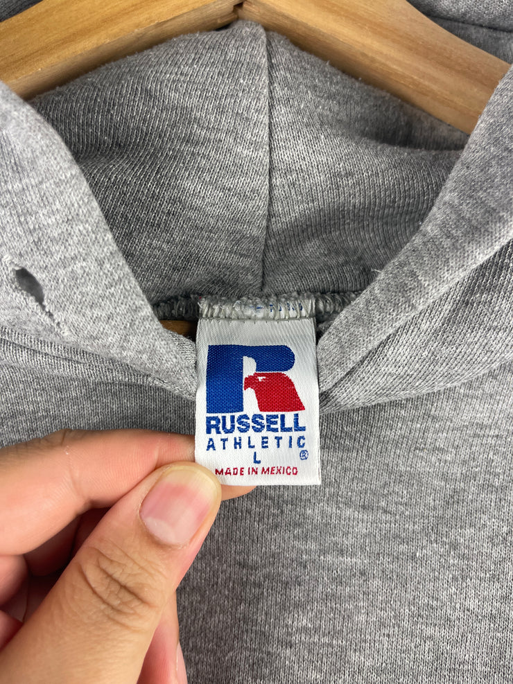 Vintage 90s Russell Athletic Blank Grey Hoodie