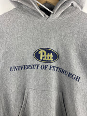 Vintage 90s Lee University Of Pittsburgh Grey Hoodie