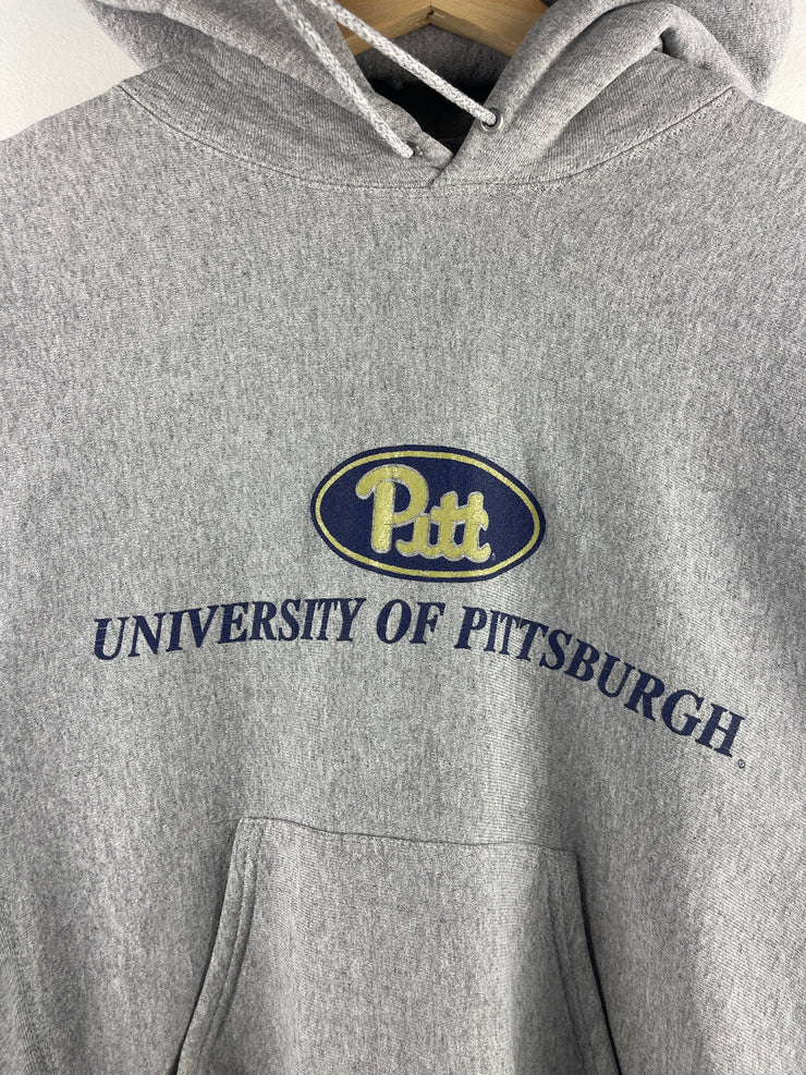 Vintage 90s Lee University Of Pittsburgh Grey Hoodie