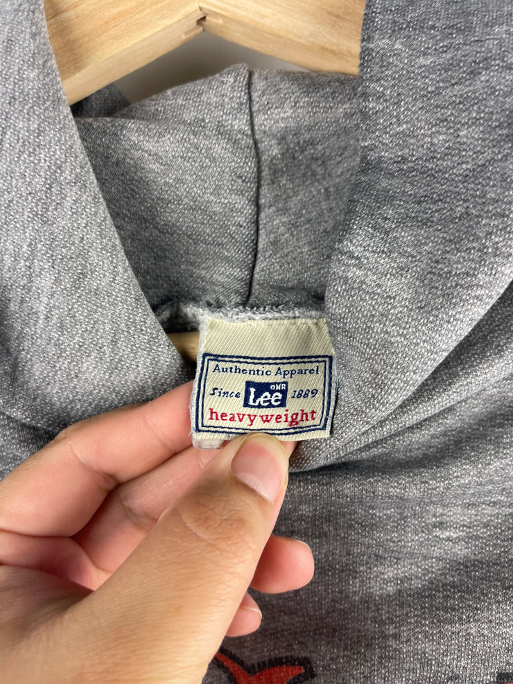 Vintage 90s Lee Ohio State Old English Spellout Grey Hoodie