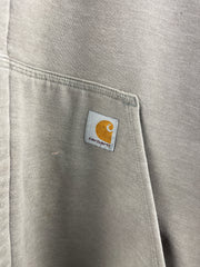 Vintage Carhartt Sherpa Lined Grey Zip Up Hoodie
