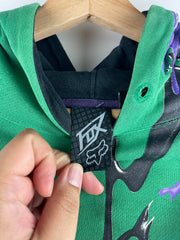 Vintage Y2K Fox Slime Green Hoodie