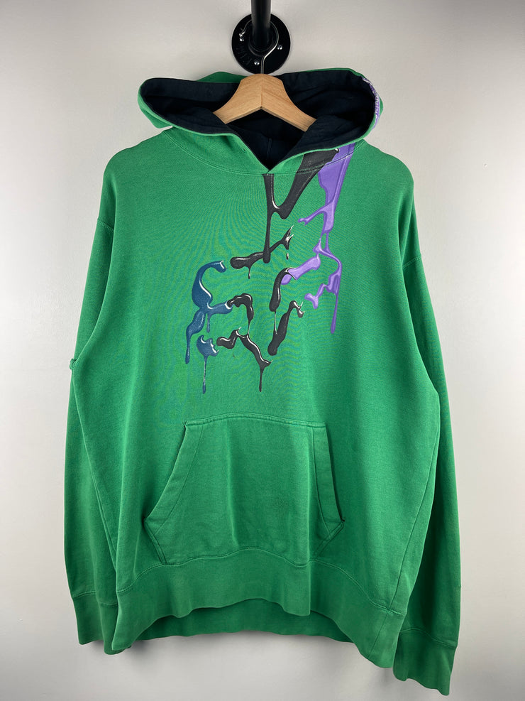 Vintage Y2K Fox Slime Green Hoodie