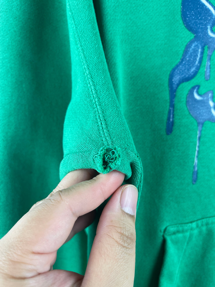 Vintage Y2K Fox Slime Green Hoodie
