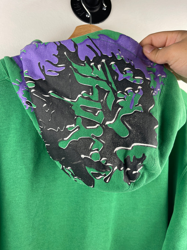 Vintage Y2K Fox Slime Green Hoodie