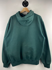 Vintage 90s Carhartt Spellout Embroidered Green Hoodie