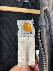 Vintage Carhartt Thermal Lined Faded Black Zip Up Hoodie