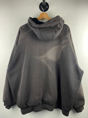 Vintage Carhartt Thermal Lined Faded Black Zip Up Hoodie