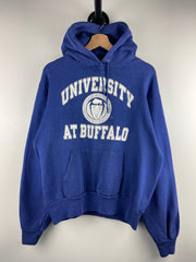 Vintage 80s Champion University At Buffalo Blue Hoodie