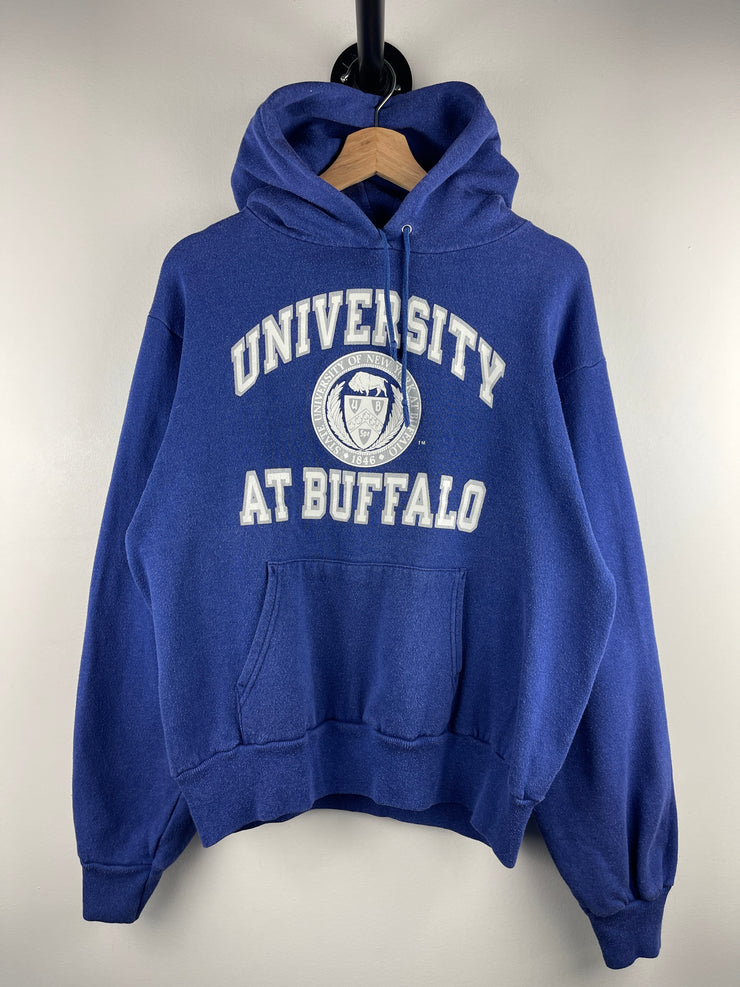 Vintage 80s Champion University At Buffalo Blue Hoodie