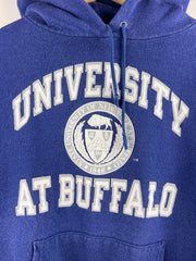 Vintage 80s Champion University At Buffalo Blue Hoodie