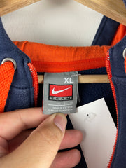 Vintage Nike Mini Swoosh Illinois Quarter Zip Navy Hoodie
