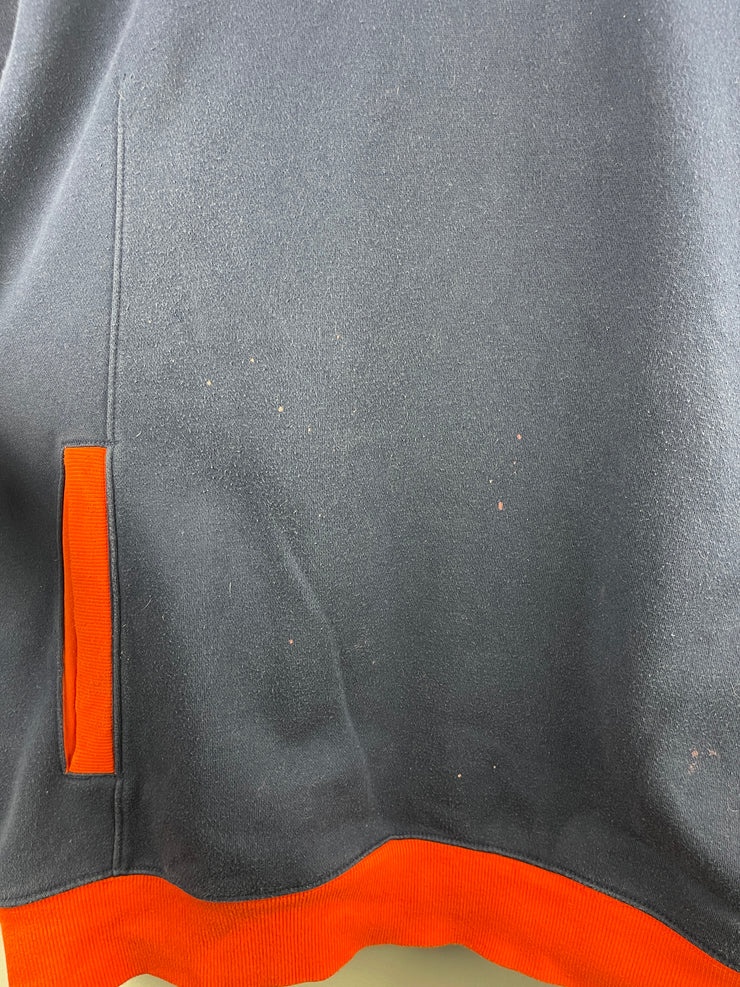 Vintage Nike Mini Swoosh Illinois Quarter Zip Navy Hoodie