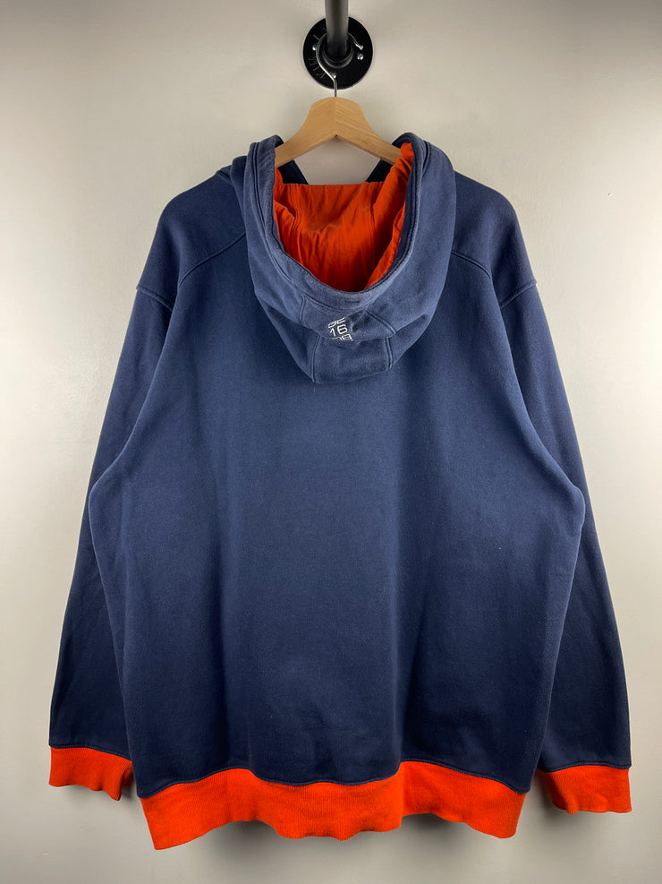 Vintage Nike Mini Swoosh Illinois Quarter Zip Navy Hoodie