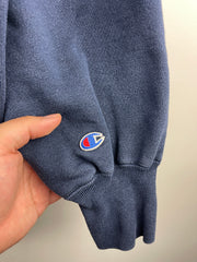 Vintage 90s Champion Reverse Weave Elizabethtown College Navy Hoodie