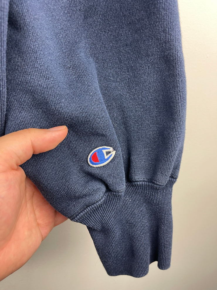 Vintage 90s Champion Reverse Weave Elizabethtown College Navy Hoodie
