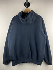 Vintage Carhartt Insulated Rain Defender Navy Zip Up Hoodie