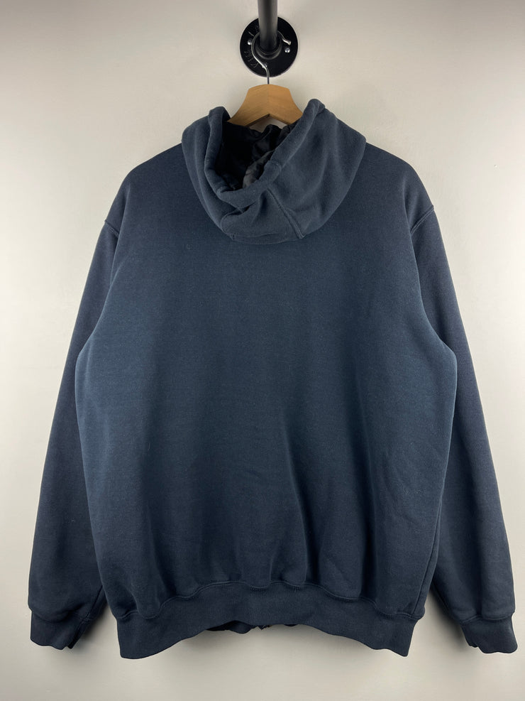 Vintage Carhartt Insulated Rain Defender Navy Zip Up Hoodie