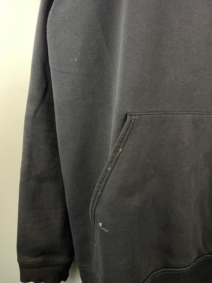 Vintage Carhartt Embroidered Patch Faded Black Hoodie