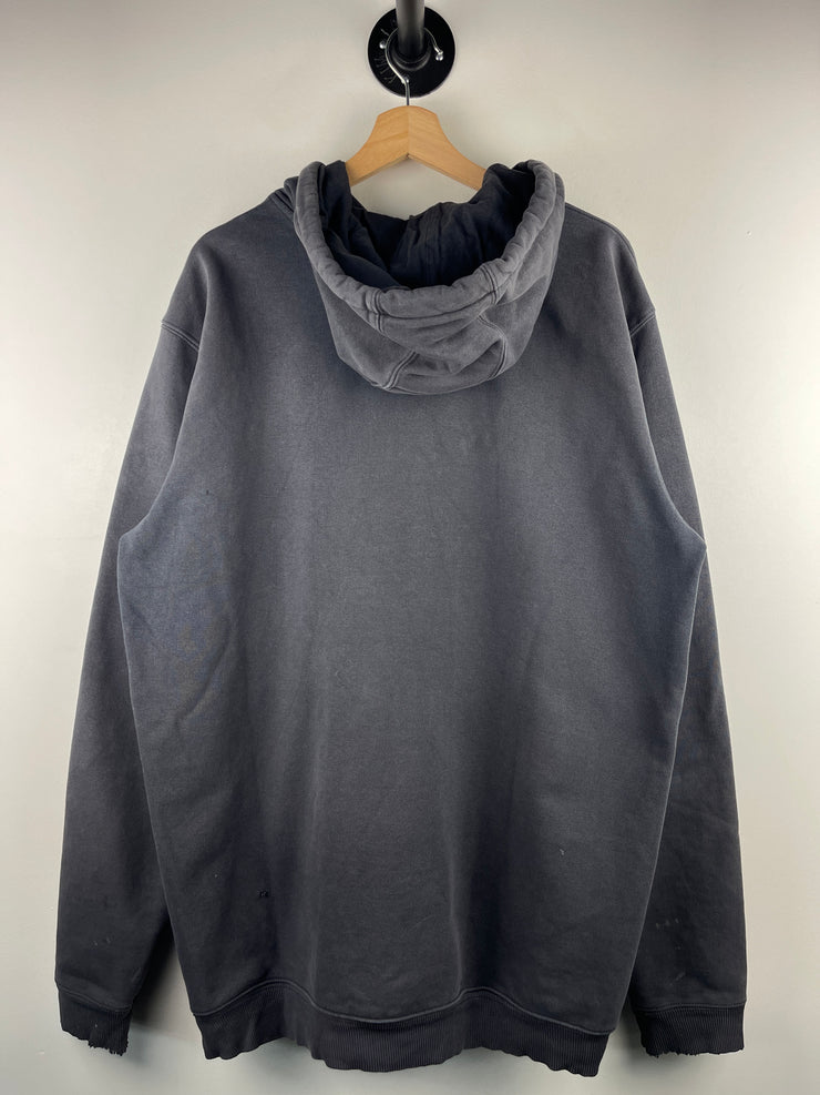 Vintage Carhartt Embroidered Patch Faded Black Hoodie
