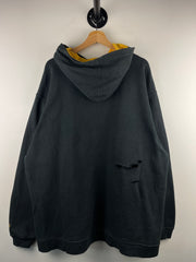 Vintage NFL Reebok Pittsburgh Steelers Embroidered Black Hoodie