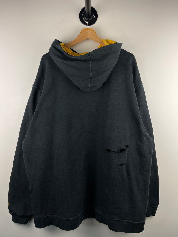 Vintage NFL Reebok Pittsburgh Steelers Embroidered Black Hoodie