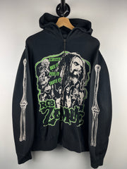 Vintage Rob Zombie On Stage Black Zip Up Hoodie