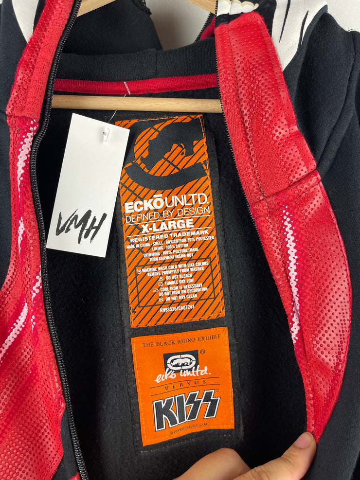 Vintage Y2K Ecko Kiss Black Full Zip Hoodie