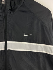 Vintage Nike Swoosh Black & Grey Paint Splattered Windbreaker