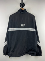 Vintage Nike Swoosh Black & Grey Paint Splattered Windbreaker