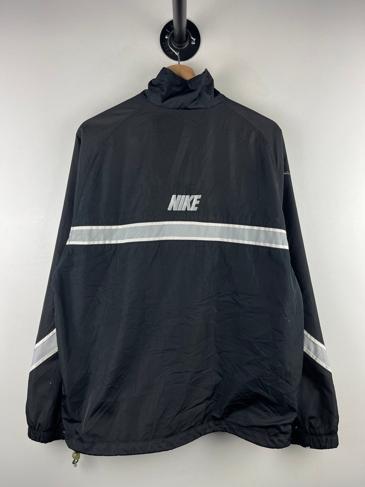 Vintage Nike Swoosh Black & Grey Paint Splattered Windbreaker