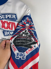 Vintage 90s NFL Chalk Line Super Bowl XXIV Fanimation Satin Bomber Jacket
