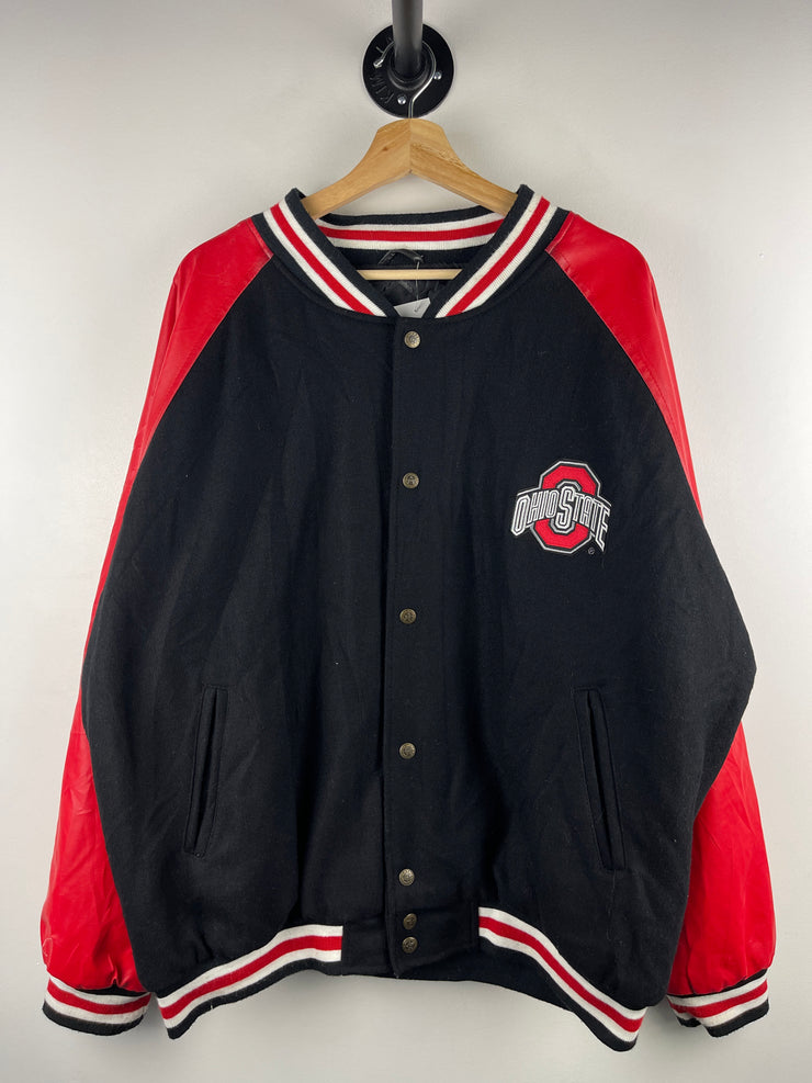 Vintage Steve & Barrys Ohio State Black & Red Varsity Jacket