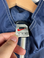 Vintage 90s Nike Swoosh Navy & White Windbreaker