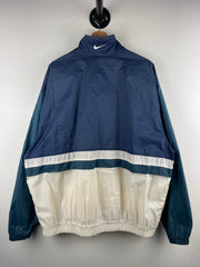 Vintage 90s Nike Swoosh Navy & White Windbreaker