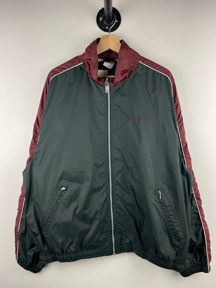 Vintage 90s Nike Spellout Black & Red Windbreaker