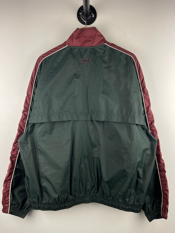 Vintage 90s Nike Spellout Black & Red Windbreaker